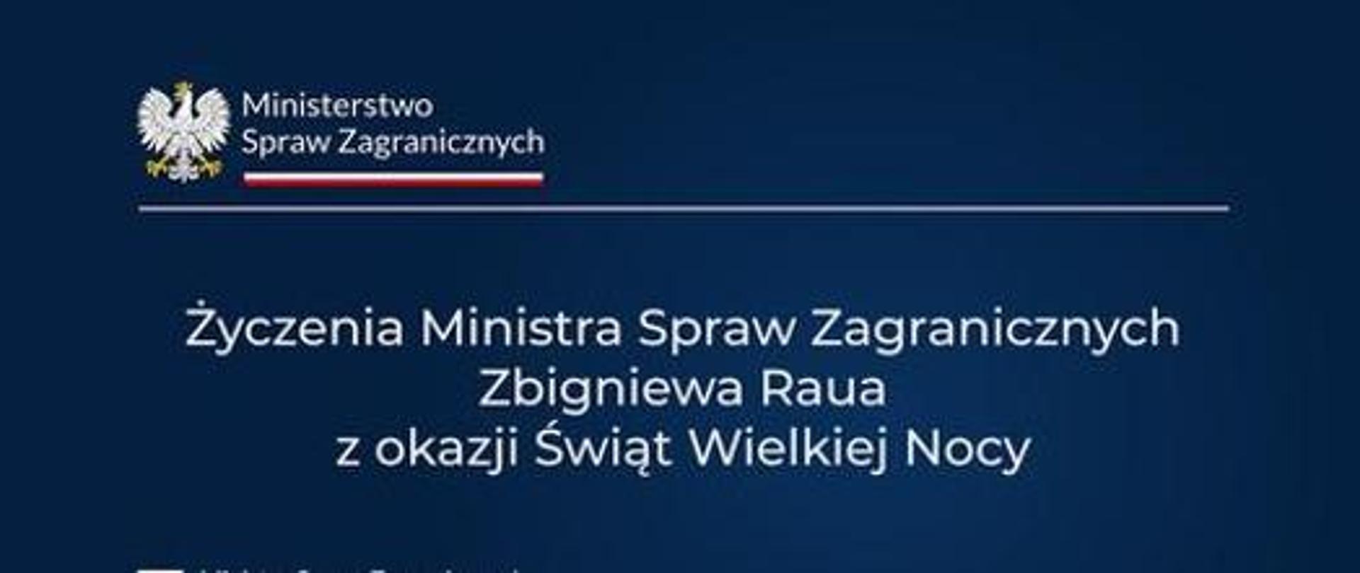 Przesłanie Wielkanocne Ministra Zbigniewa Rau
