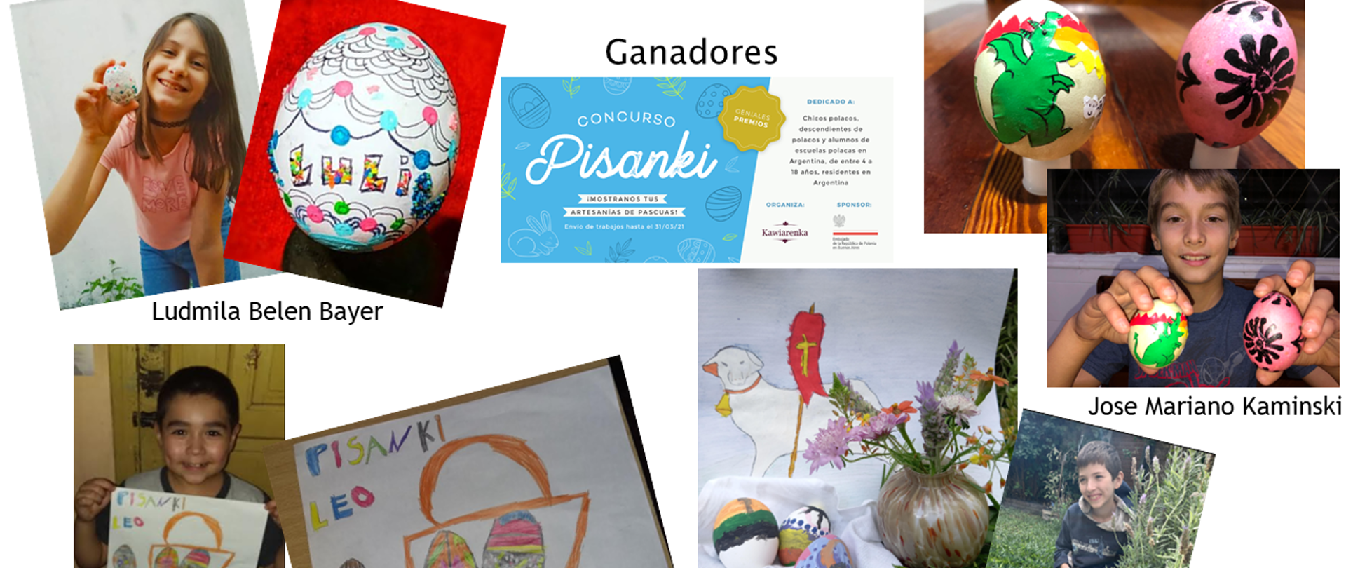 Ganadores del concurso Pisanki