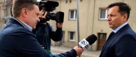 Prezes Wód Polskich podczas briefingu w Głuchołazach - 27.07.2026