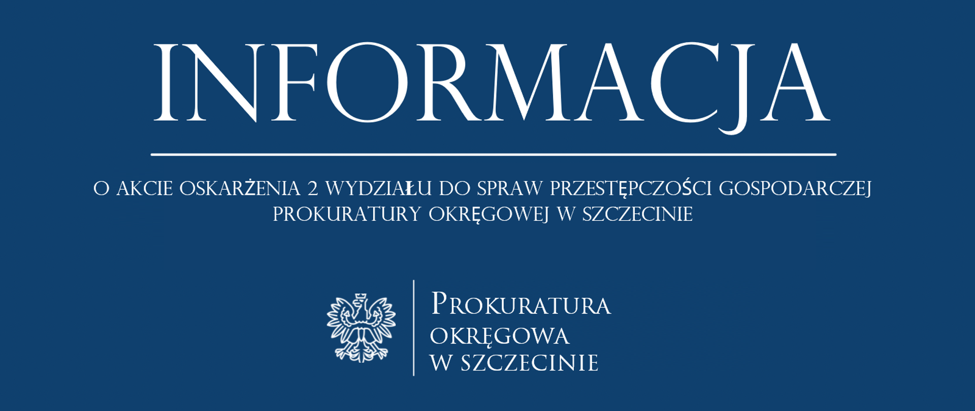 informacja niebieski akt oskarżenia wydział 2