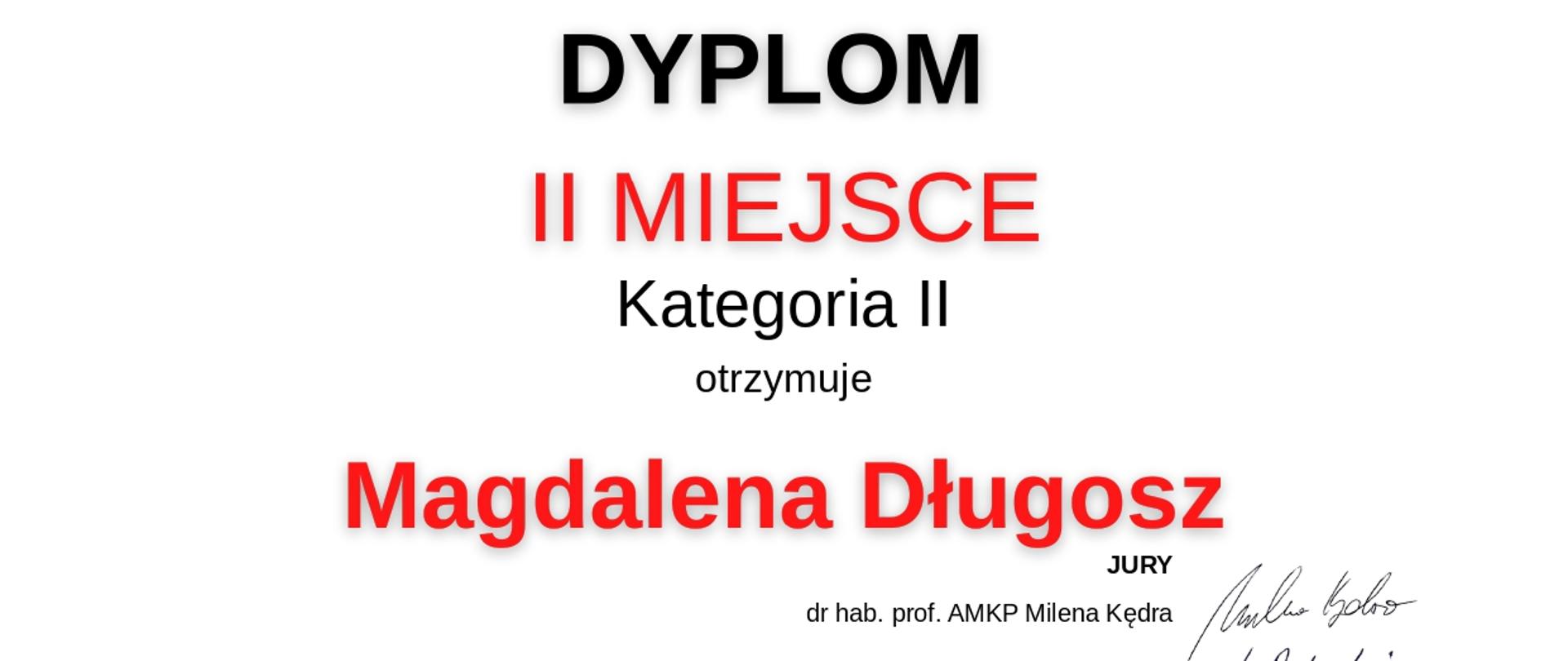 Plakat ma intensywnie czerwono-biało-czarną kolorystykę i stylizowaną grafikę klawiatury fortepianu z napisem „inne” w górnej części. Centralnie umieszczono tytuł wydarzenia i informacje o zdobytym II miejscu przez Magdalenę Długosz w kategorii II. W dolnej części znajdują się logotypy organizatorów, informacje o dofinansowaniu oraz podpisy jury.