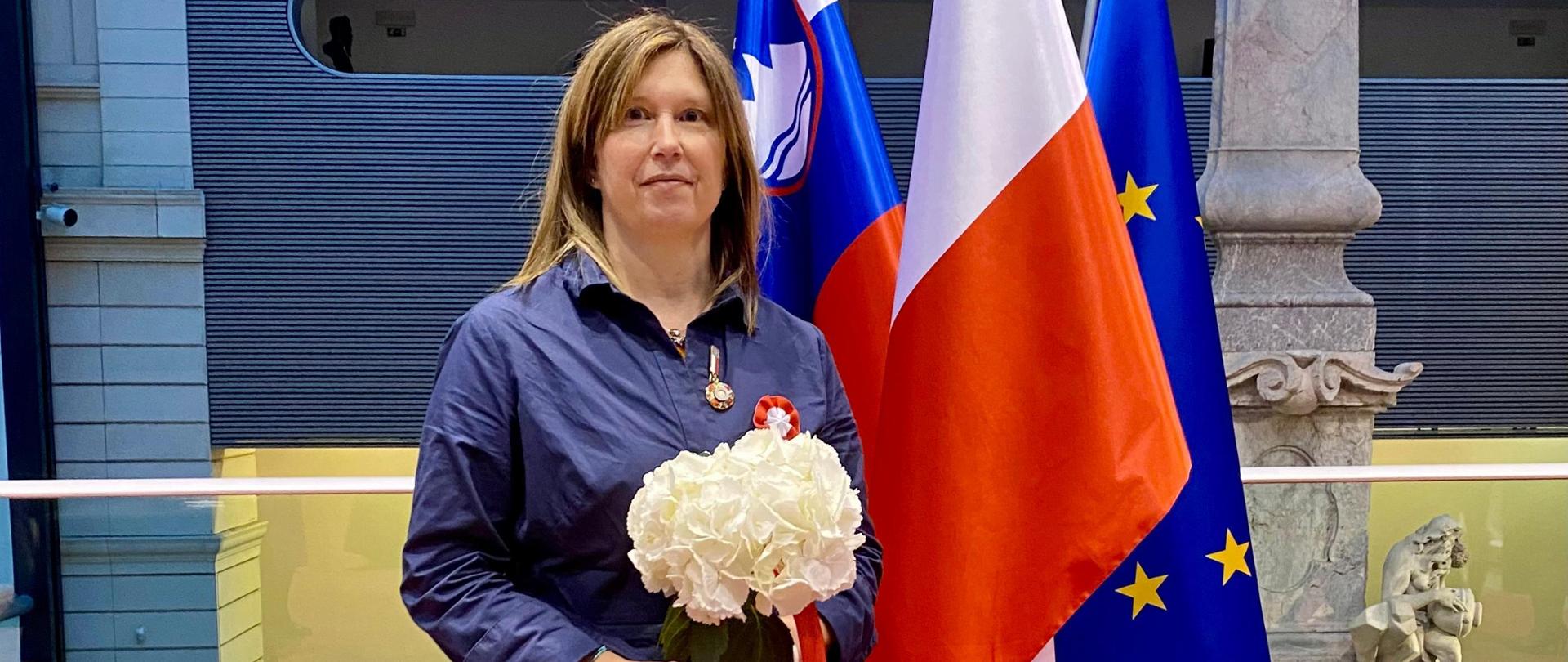 Nina Kavčič Lulik, prejemnica častnega znaka Zaslužni za poljsko kulturo