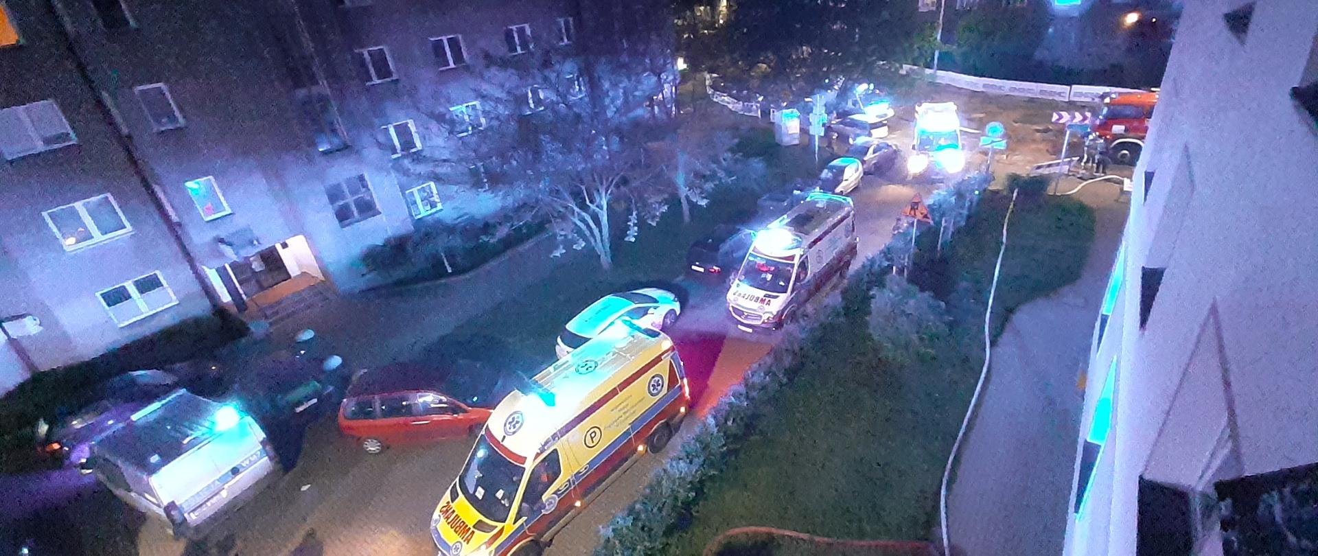 Pożar mieszkania ul. Adama Asnyka