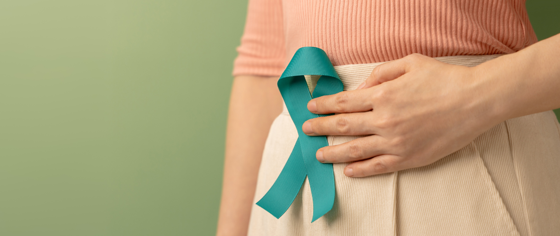 Zielona wstążeczka - symbol profilaktyki raka szyjki macicy