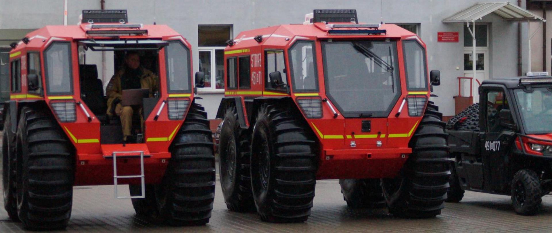 Uroczyste przekazanie nowych pojazdów do jednostek PSP i OSP z woj. podlaskiego