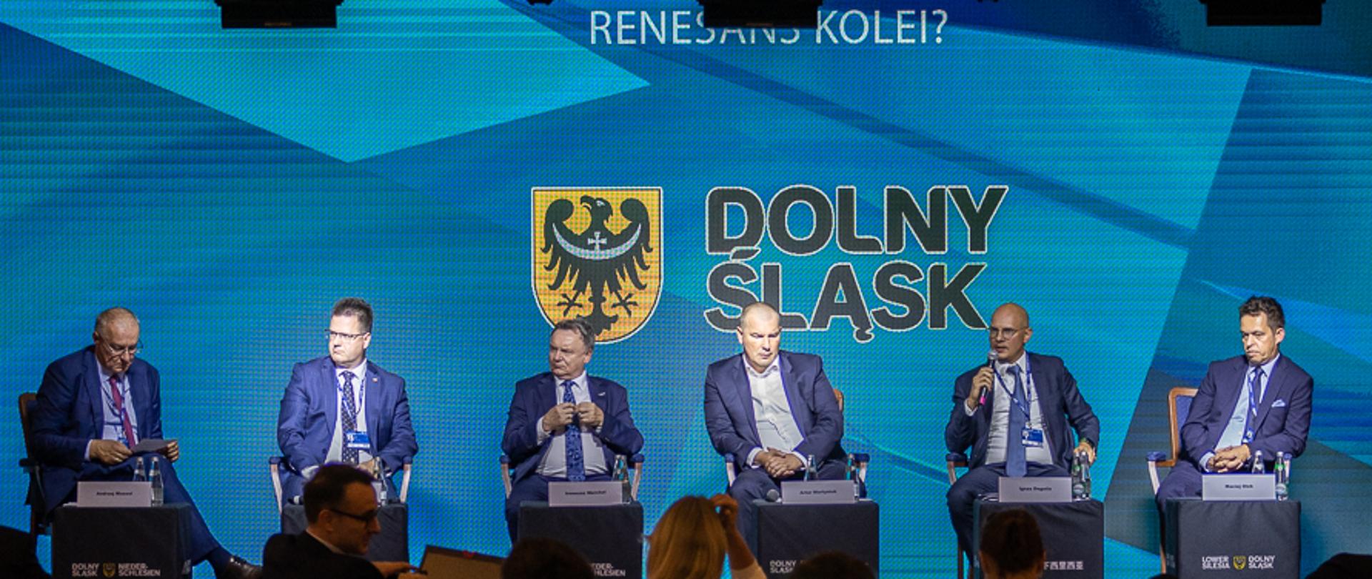 Wiceminister infrastruktury Andrzej Bittel w trakcie panelu "Renesans kolei?" , XXXI Forum Ekonomiczne w Karpaczu