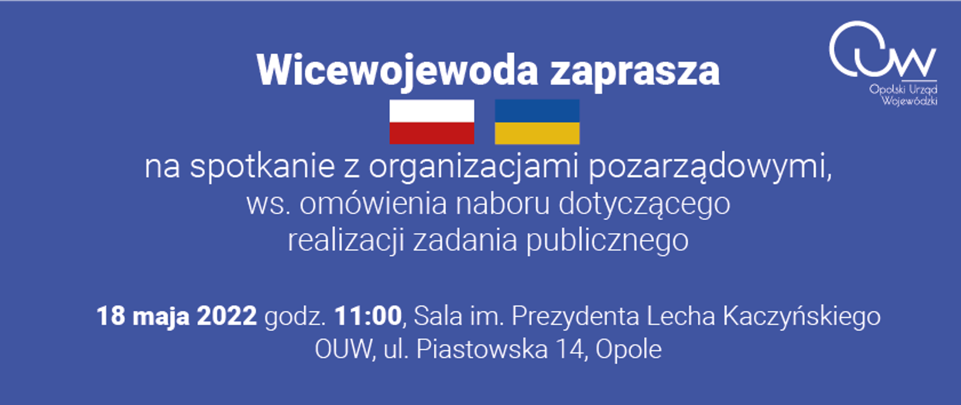 Zaproszenie na spotkanie - NGO