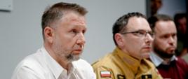 Sztab kryzysowy w związku z pożarem lasów w pow. biłgorajskim

