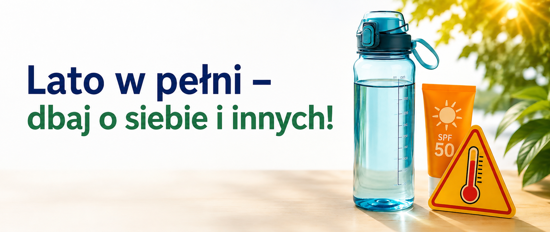 Gorące dni wymagają rozsądku. Zadbaj o siebie i swoich bliskich! 