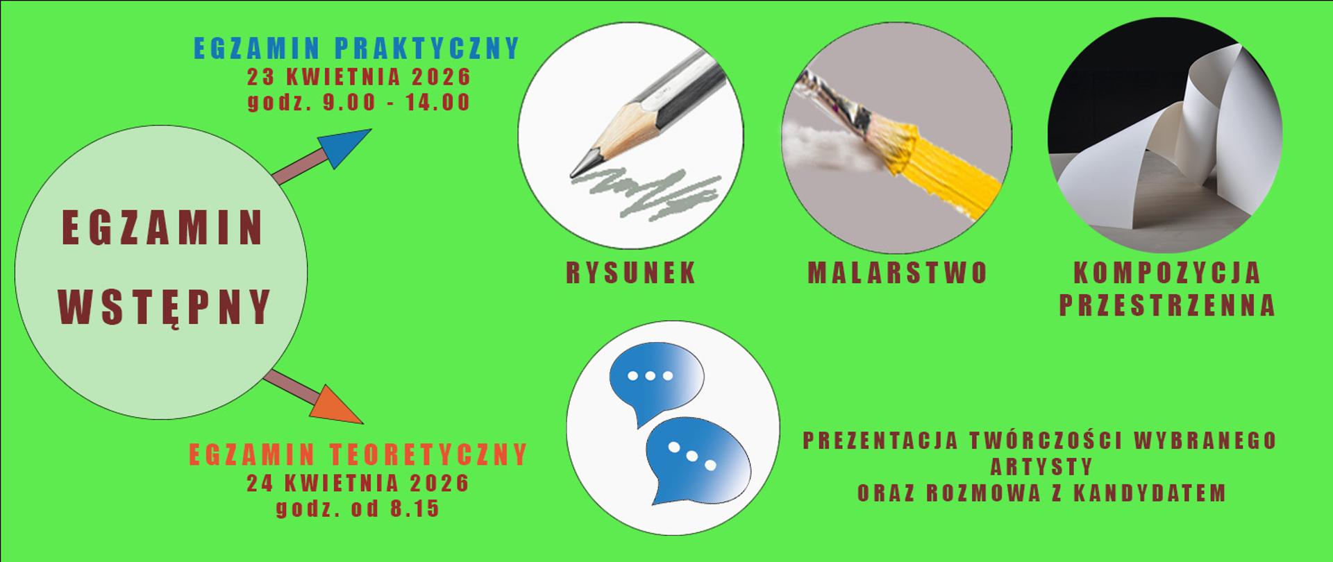 Informacja dot. terminów egzaminów wstępnych do PLSP w Łodzi: 23 kwietnia- egzamin praktyczny, 24 kwietnia- egzamin teoretyczny