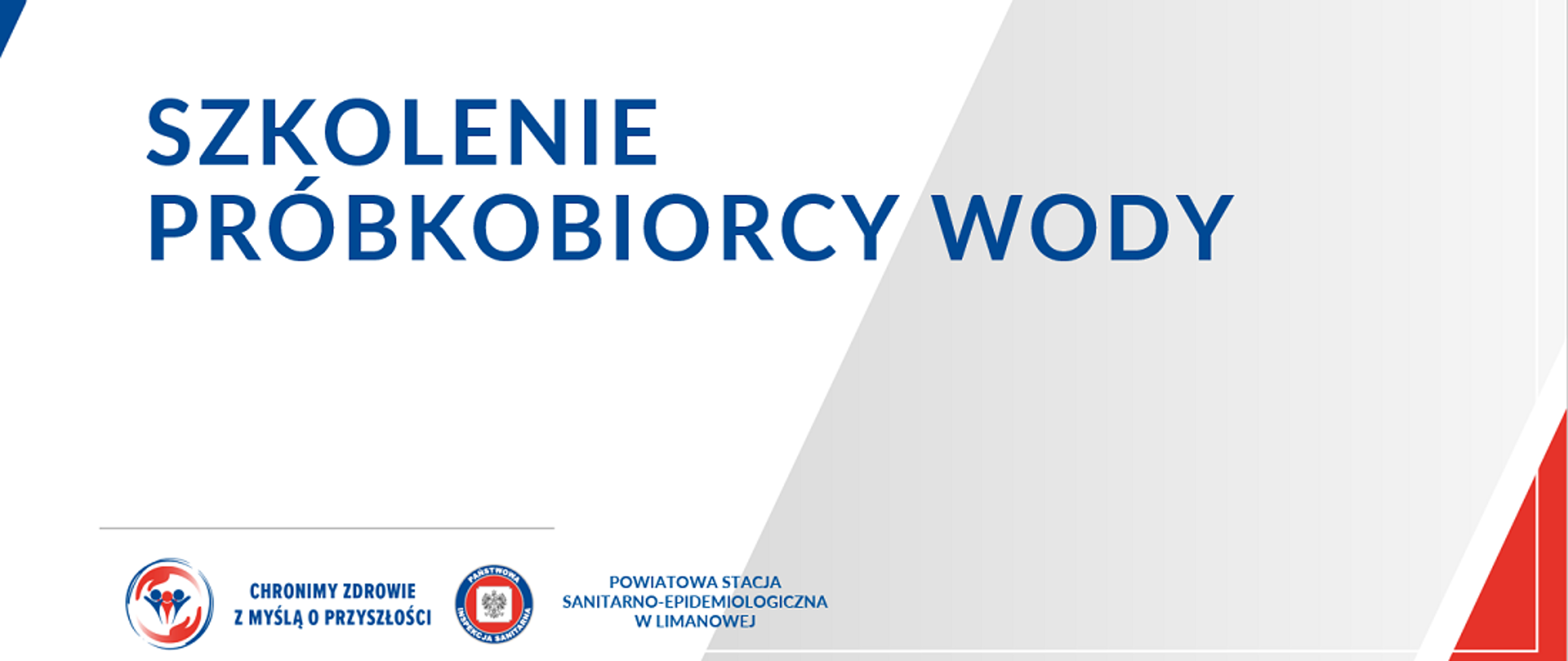 Szkolenie próbkobiorcy wody do spożycia