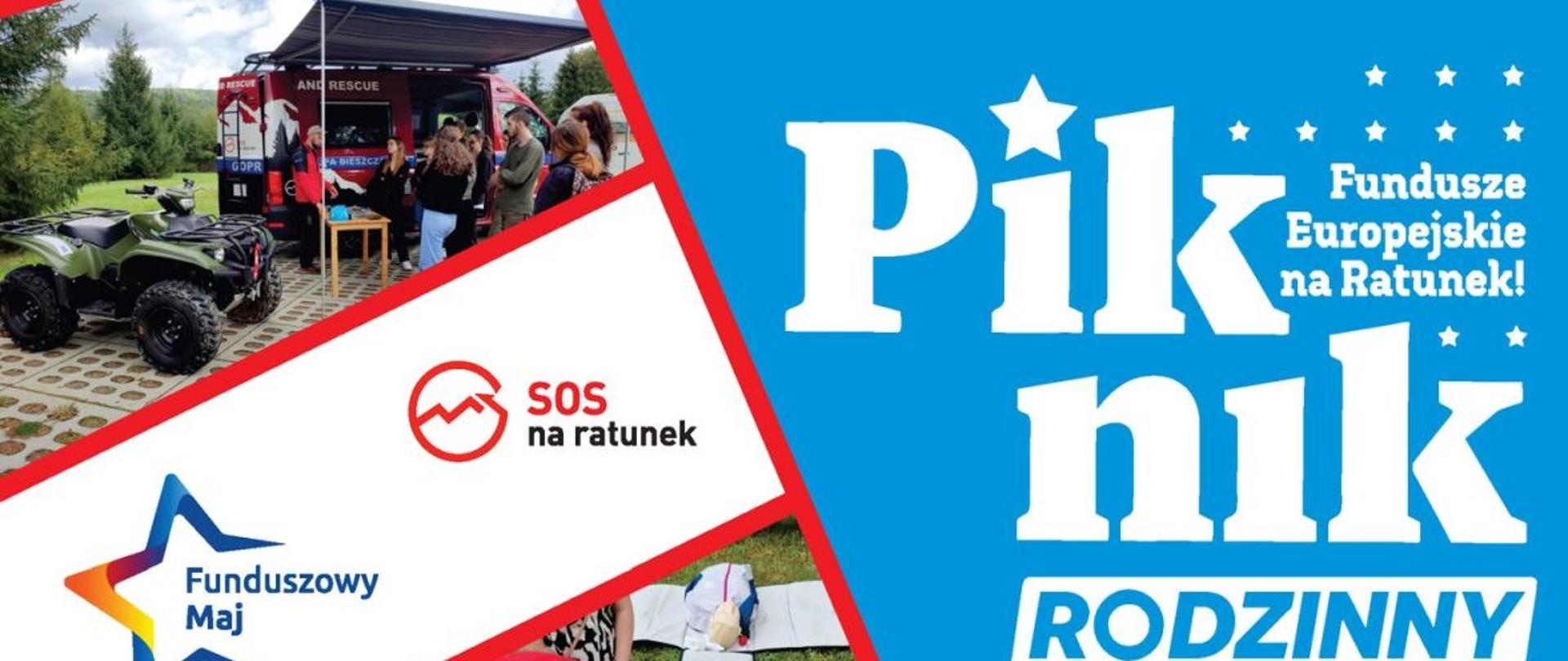 Zdjęcie przedstawia plakat pikniku rodzinnego