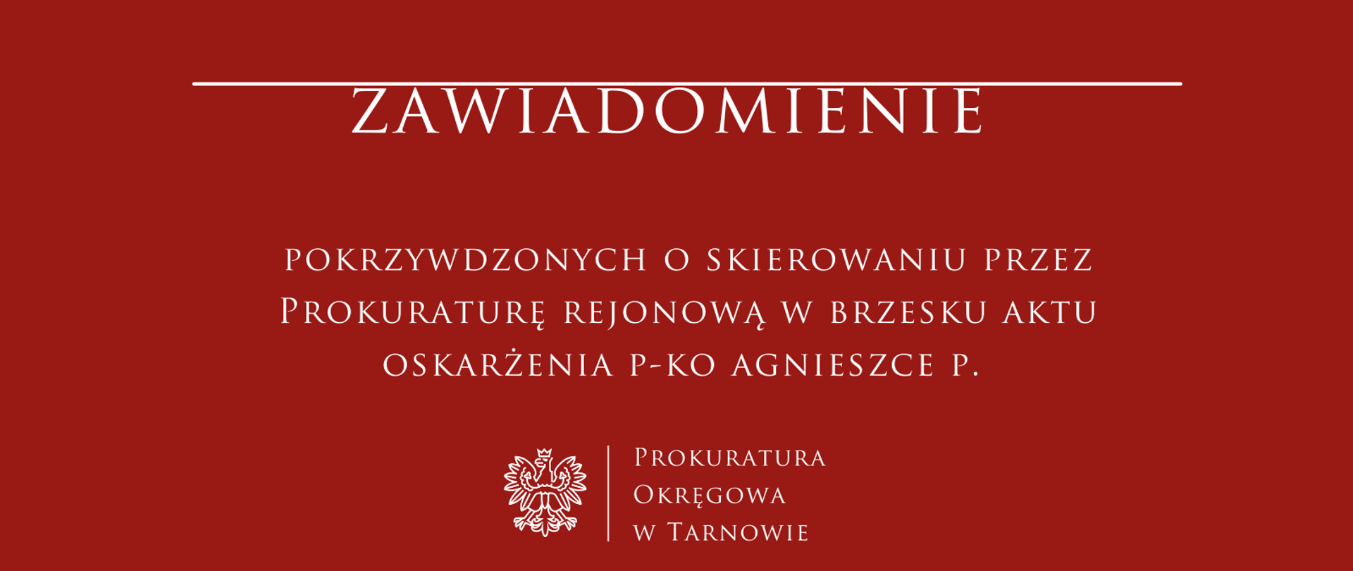 AO p-ko Agnieszce P. 