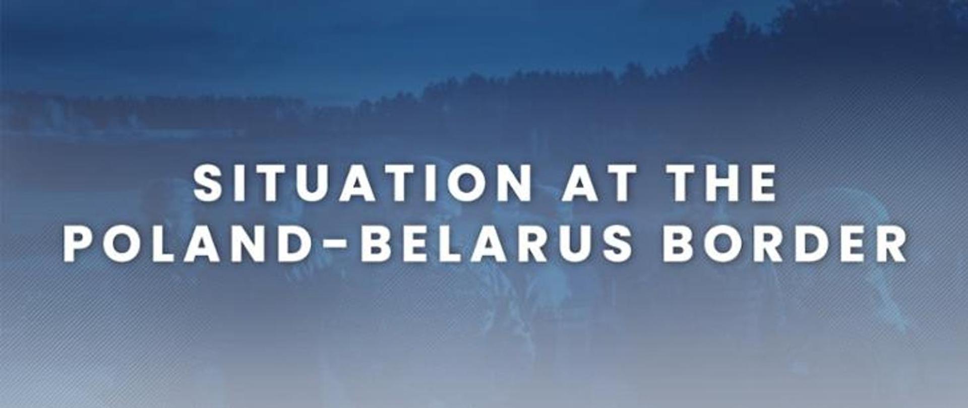 Situation at the Poland-Belarus border_baner