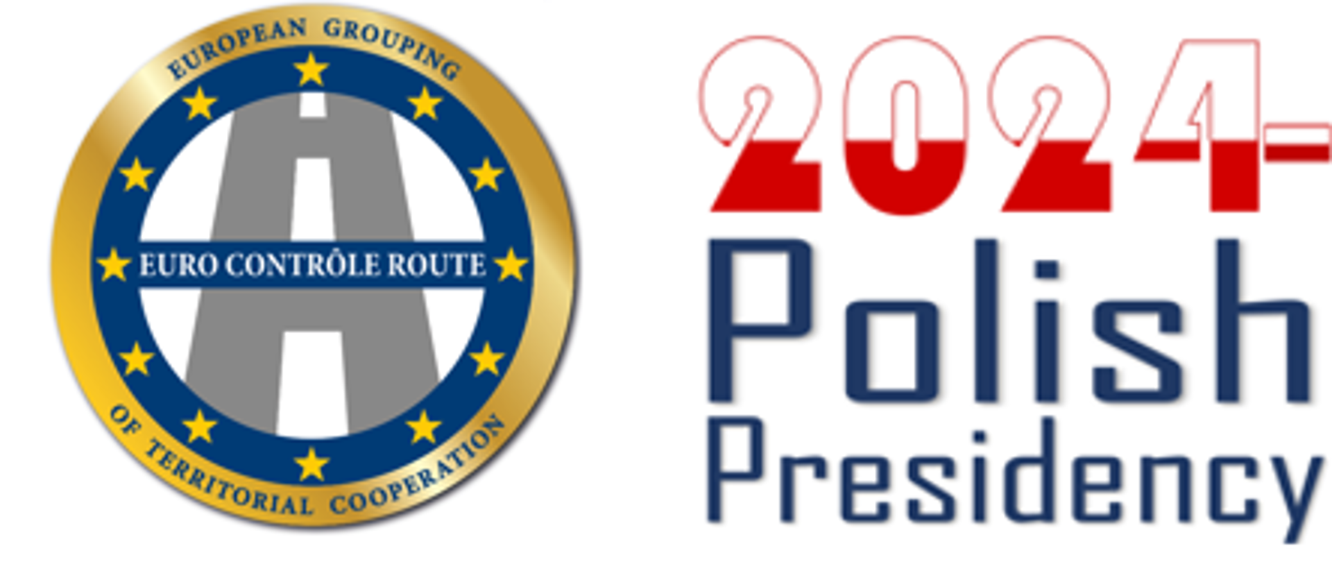 Logo prezydencji z napisem 2024 Polish Presidency