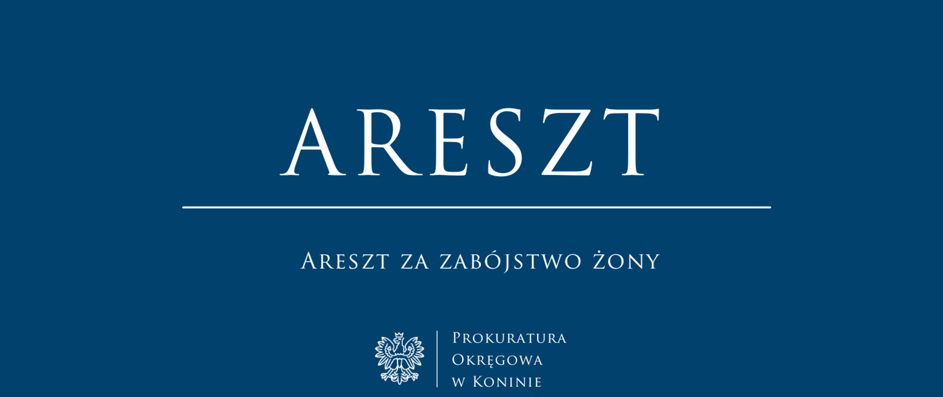 Areszt za zabójstwo żony