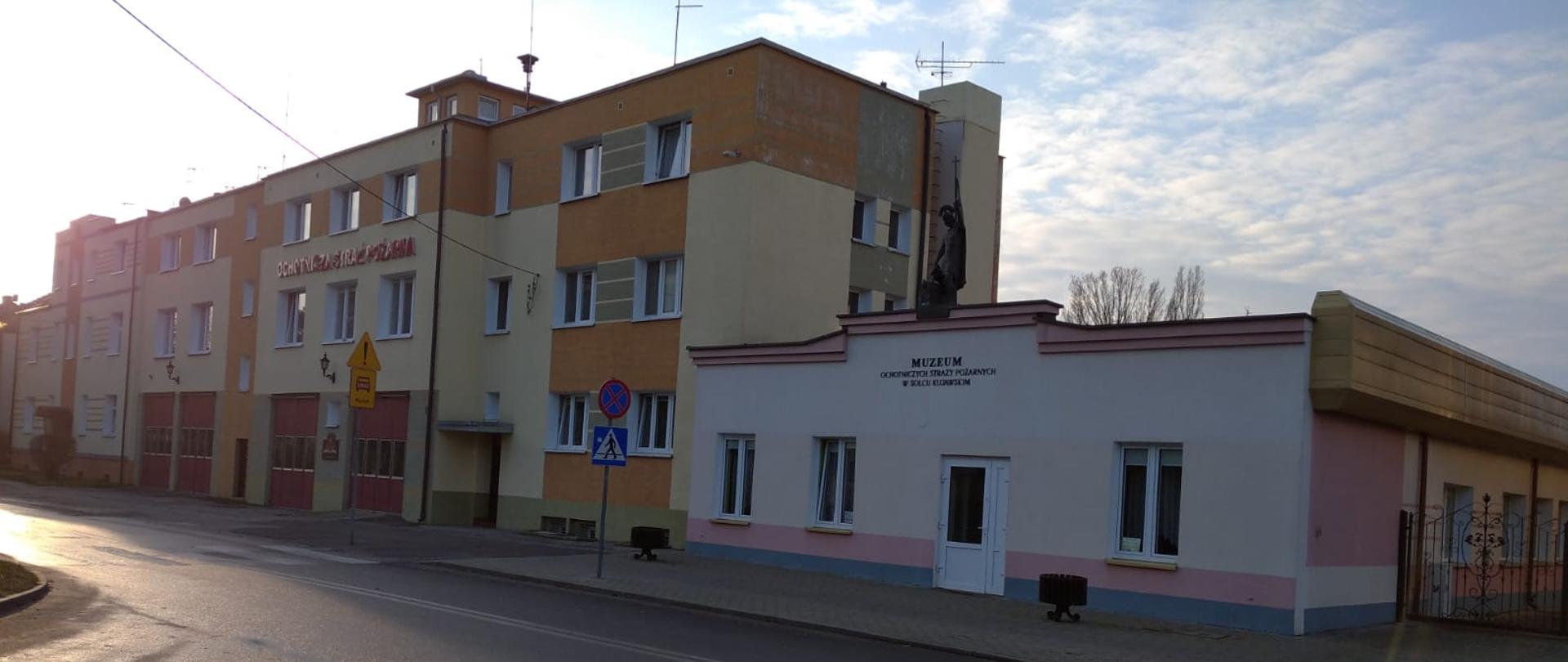 Na zdjęciu budynek OSP Solec Kujawski - elewacja frontowa