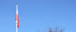 Uroczyste podniesienie flagi państwowej na maszt z okazji 103 rocznicy odzyskania niepodległości