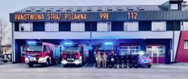 Hołd dla zmarłego strażaka