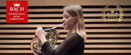 The Bach International Music Competition 2023 season1, uczennica gra na waltorni. 