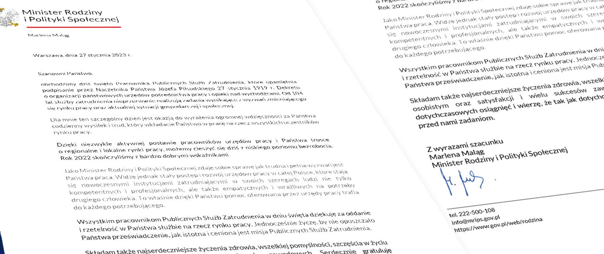 List do Pracowników Publicznych Służb Zatrudnienia