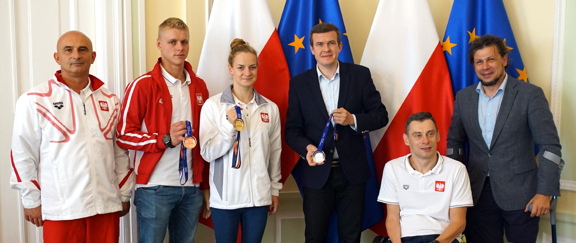 Medaliści Mistrzostw Świata w Pływaniu osób z niepełnosprawnościami z wizytą w MSiT