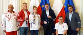 Medaliści Mistrzostw Świata w Pływaniu osób z niepełnosprawnościami z wizytą w MSiT