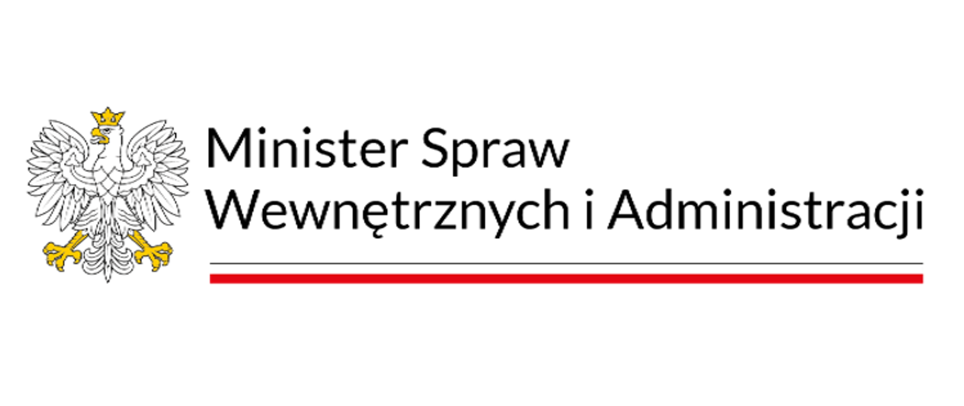 Zdjęcie przedstawia logo Ministra Spraw Wewnętrznych i Administracji