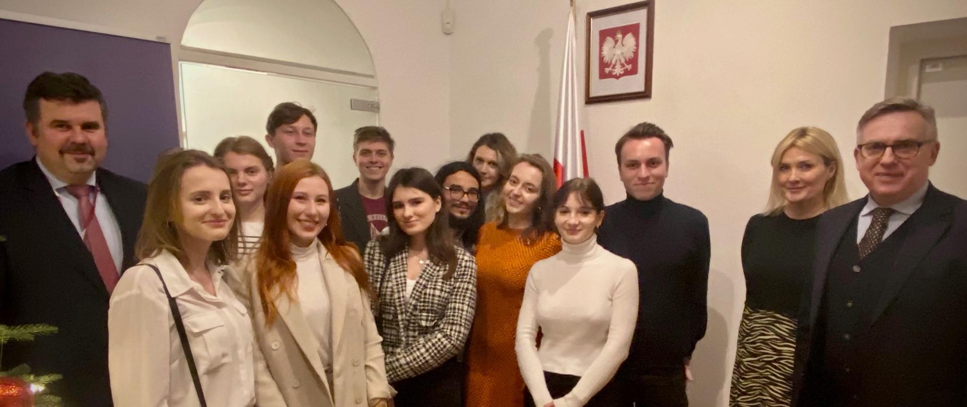 Spotkanie noworoczne ze studentami Erasmusa