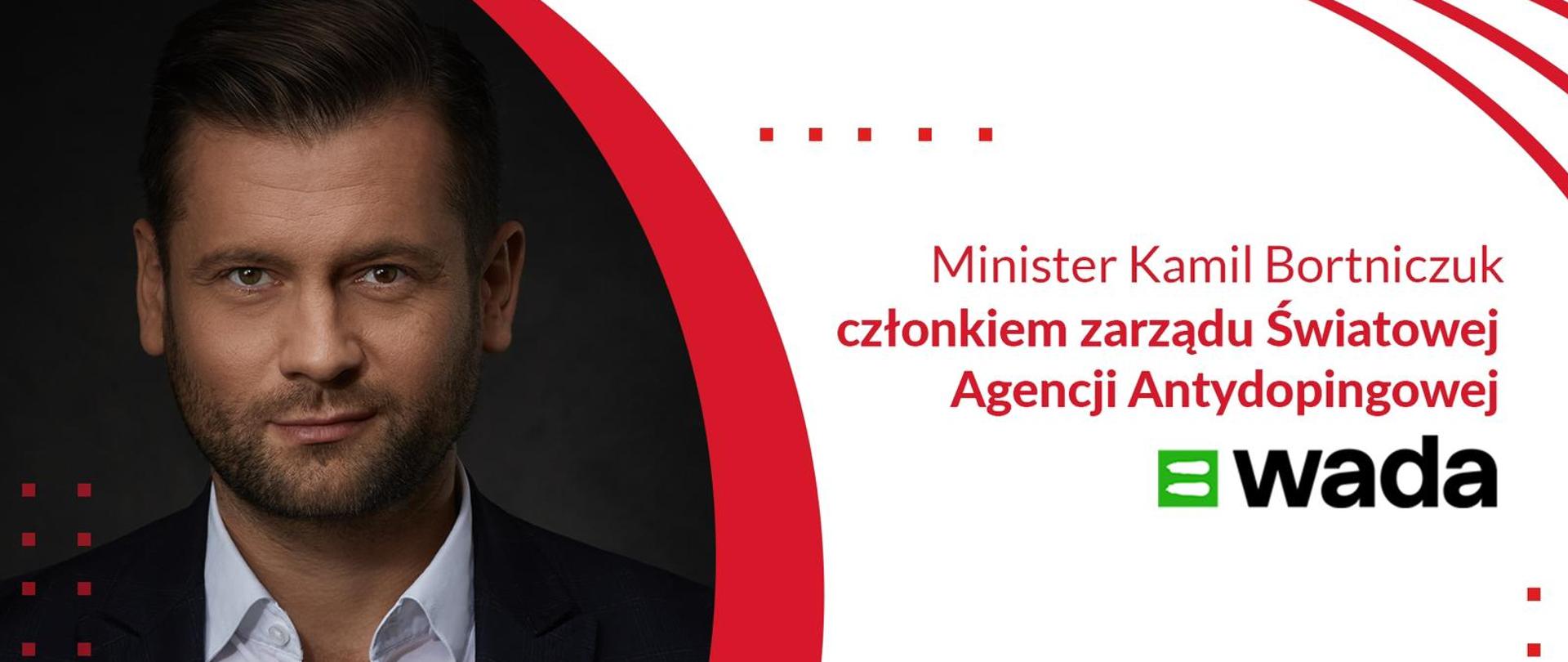 zdjęcie ministra Bortniczuka i napisy