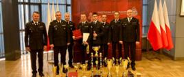 Spotkanie wybitnych strażaków-sportowców z Małopolskim Komendantem Wojewódzkim PSP
