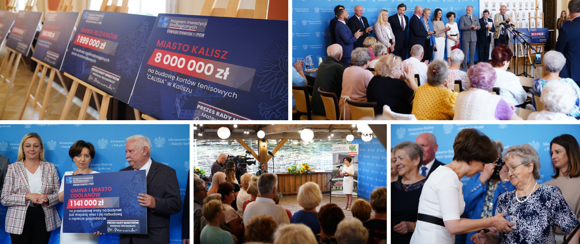 Spotkania minister Marleny Maląg z mieszkańcami powiatów kaliskiego, ostrowskiego i garwolińskiego