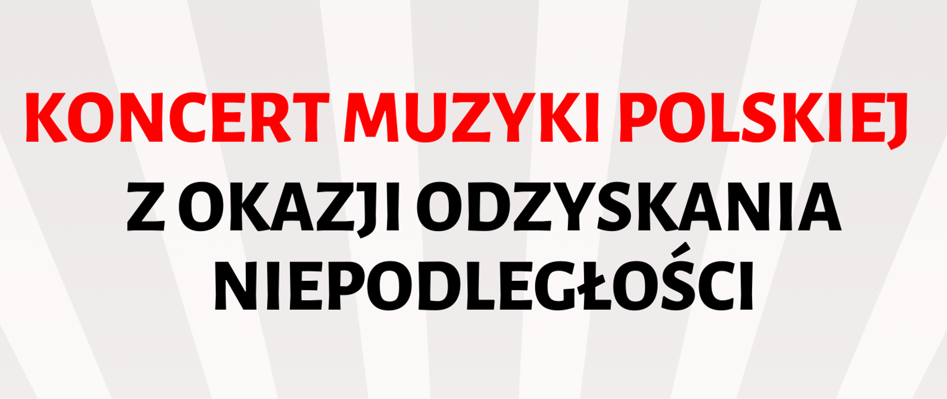 Na białym tle znajdują się informacje dotyczące koncertu muzyki polskiej, który odbędzie się w szkole muzycznej II st. 7 listopada 2025 r. o godzinie 16.00. W prawym dolnym rogu widnieje flaga biało-czerwona.