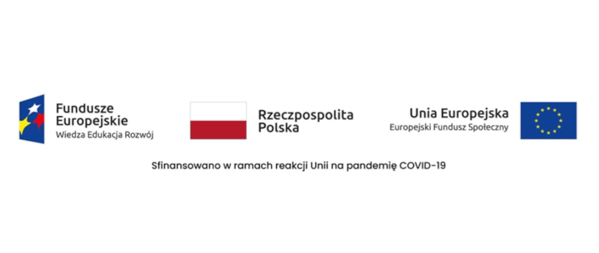 Baner - sfinansowano w ramach reakcji Unii na pandemię COVID-19