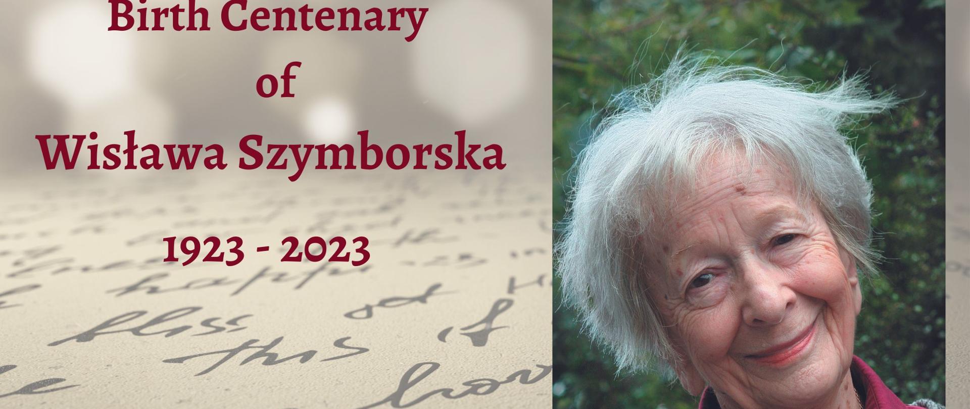 Birth Centenary of Wisława Szymborska - Poland in Malta -  website