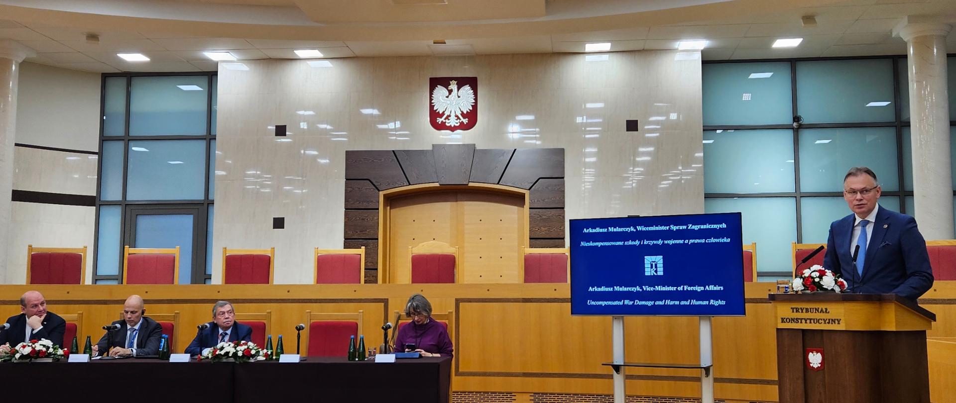 Wiceminister Mularczyk wziął udział w międzynarodowej konferencji Trybunału Konstytucyjnego „Prawa człowieka – perspektywa europejska”