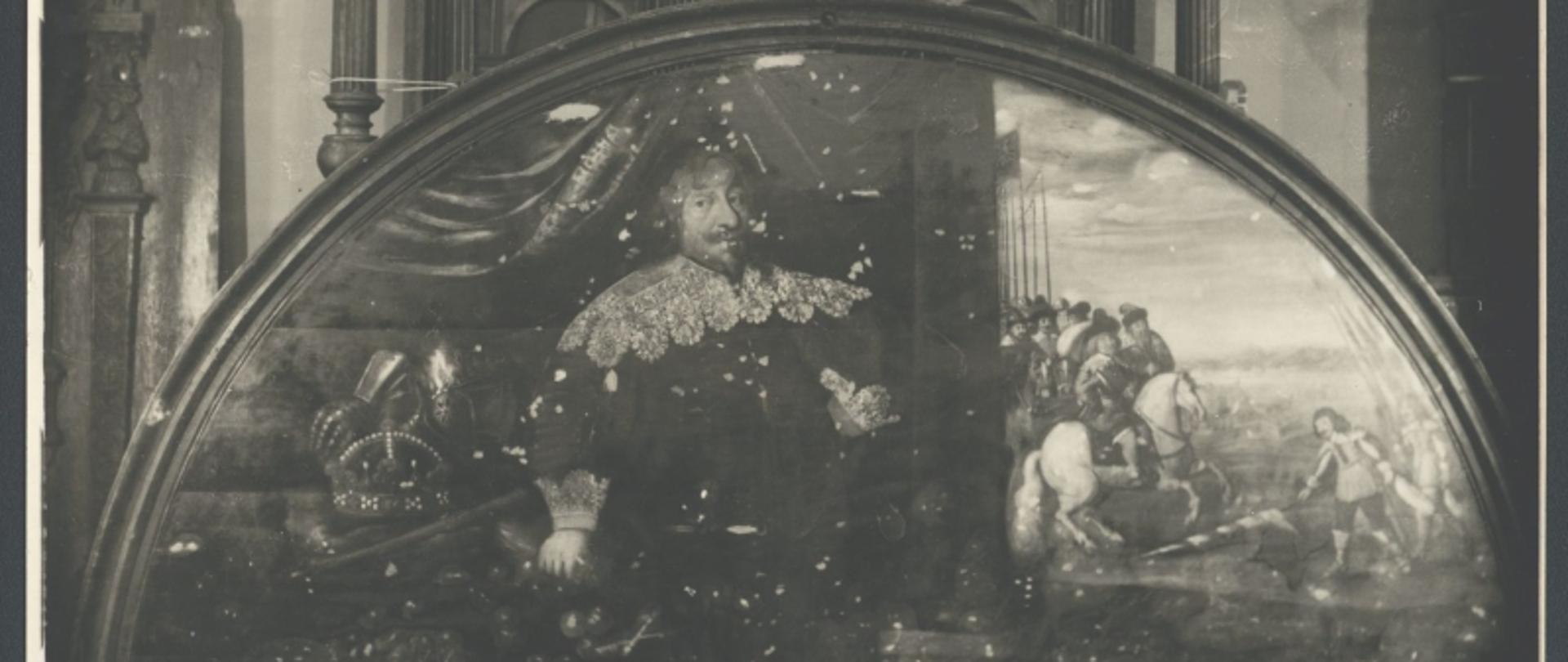 Bartłomiej Strobel (uczeń?), Władysław IV i hołd Malborka, olej na desce, ok. 1640, 135 × 299 cm