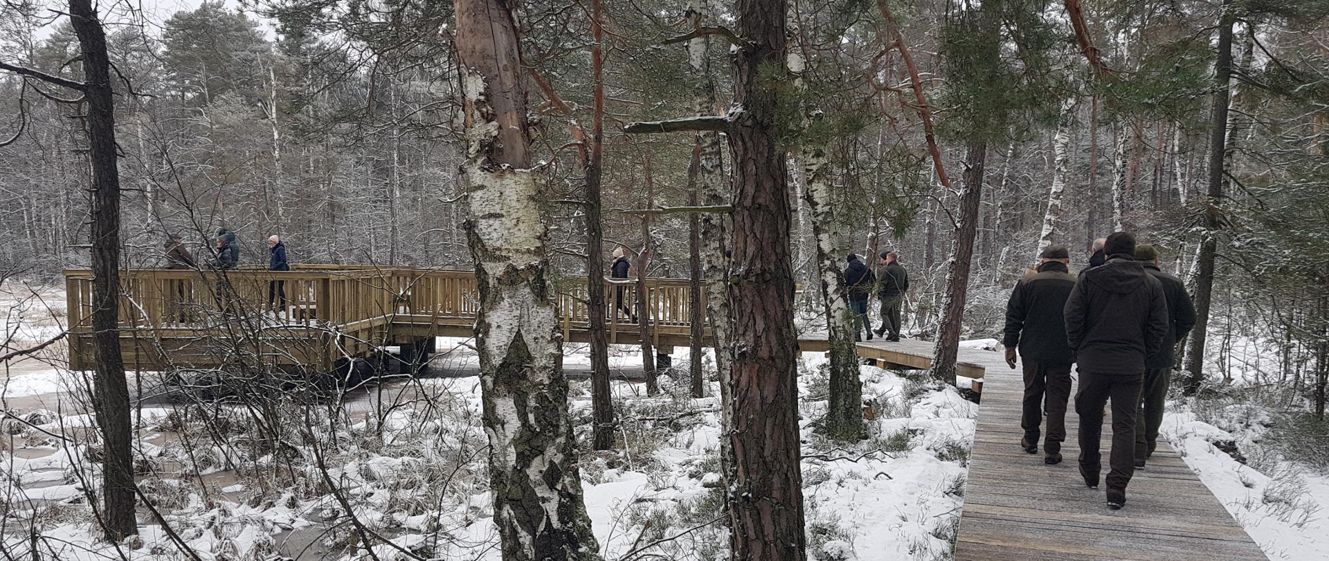 ścieżka przyrodnicza w rezerwacie