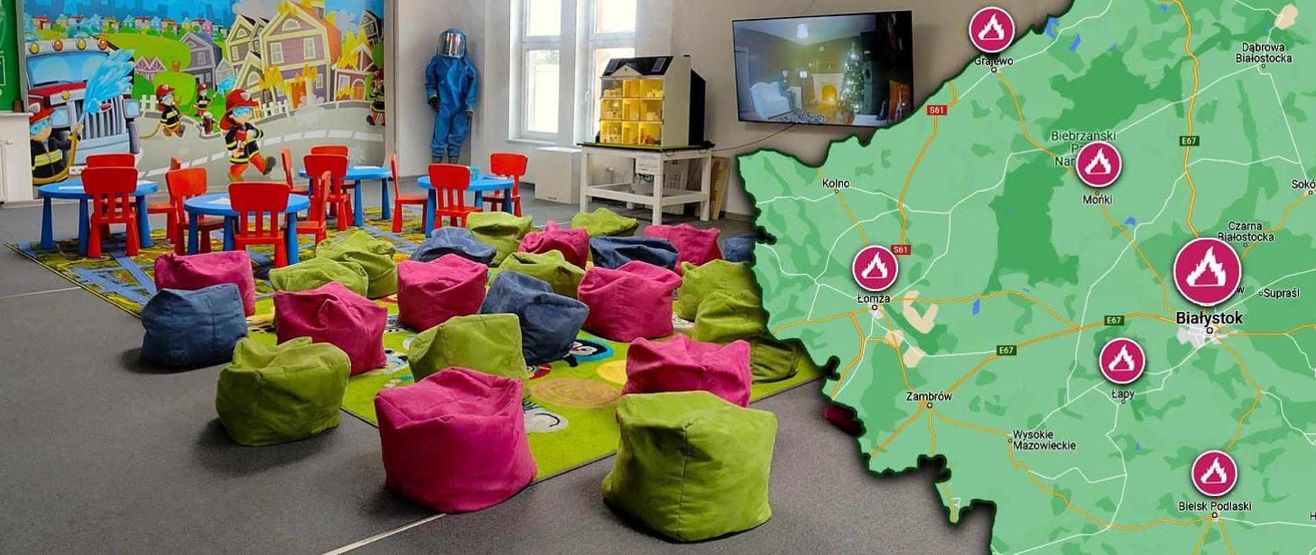 Sala edukacyjna to miejsce edukowania dzieci i młodzieży przez Państwową Straż Pożarną. 