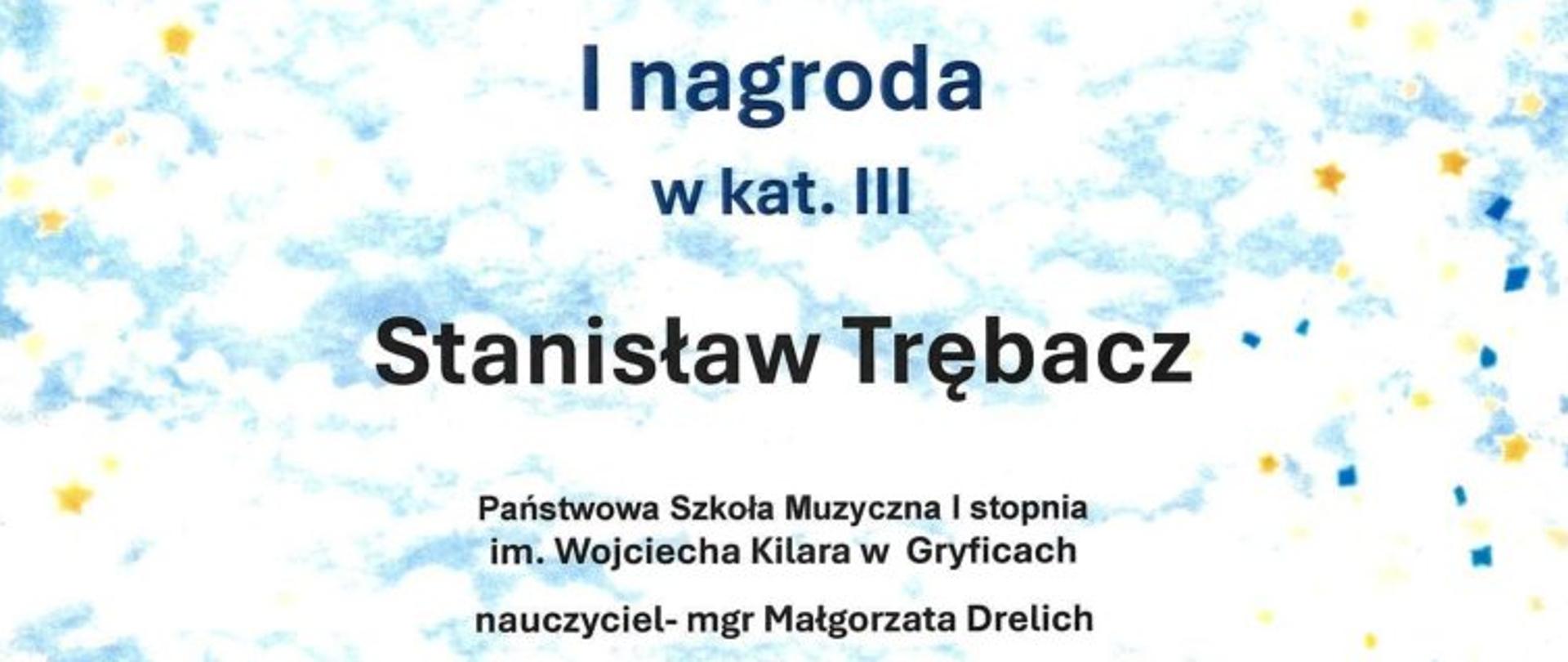 Dyplom laureata I nagrody XXXI Kaszubskich Spotkań Akordeonowych w Kościerzynie