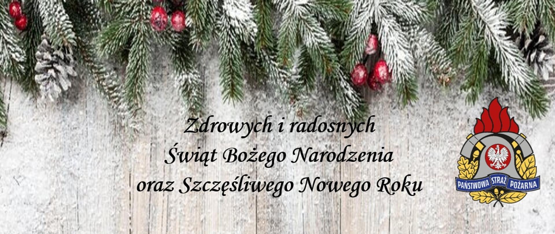 Zdrowych i radosnych Świąt Bożego Narodzenia oraz Szczęśliwego Nowego Roku.