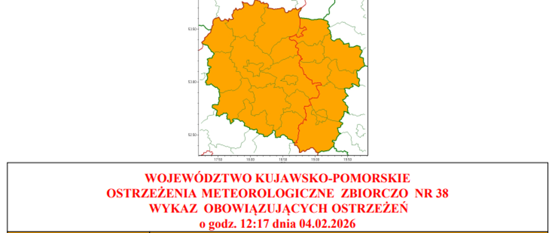 Ostrzeżenie pogodowe