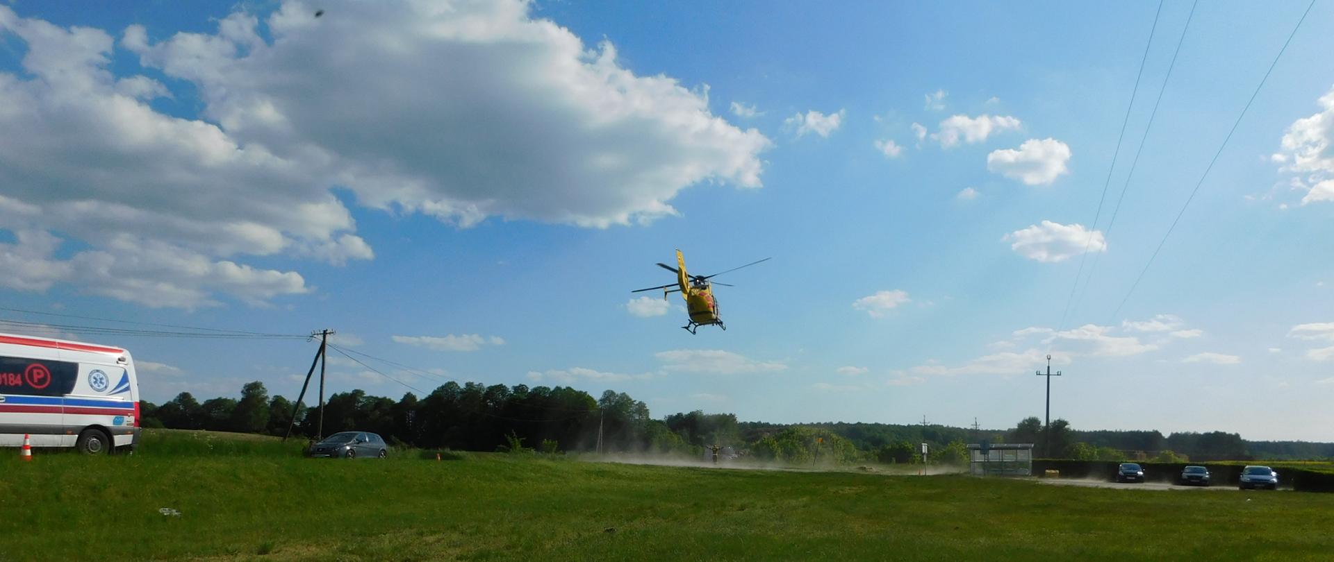 Lądowanie śmigłowca 