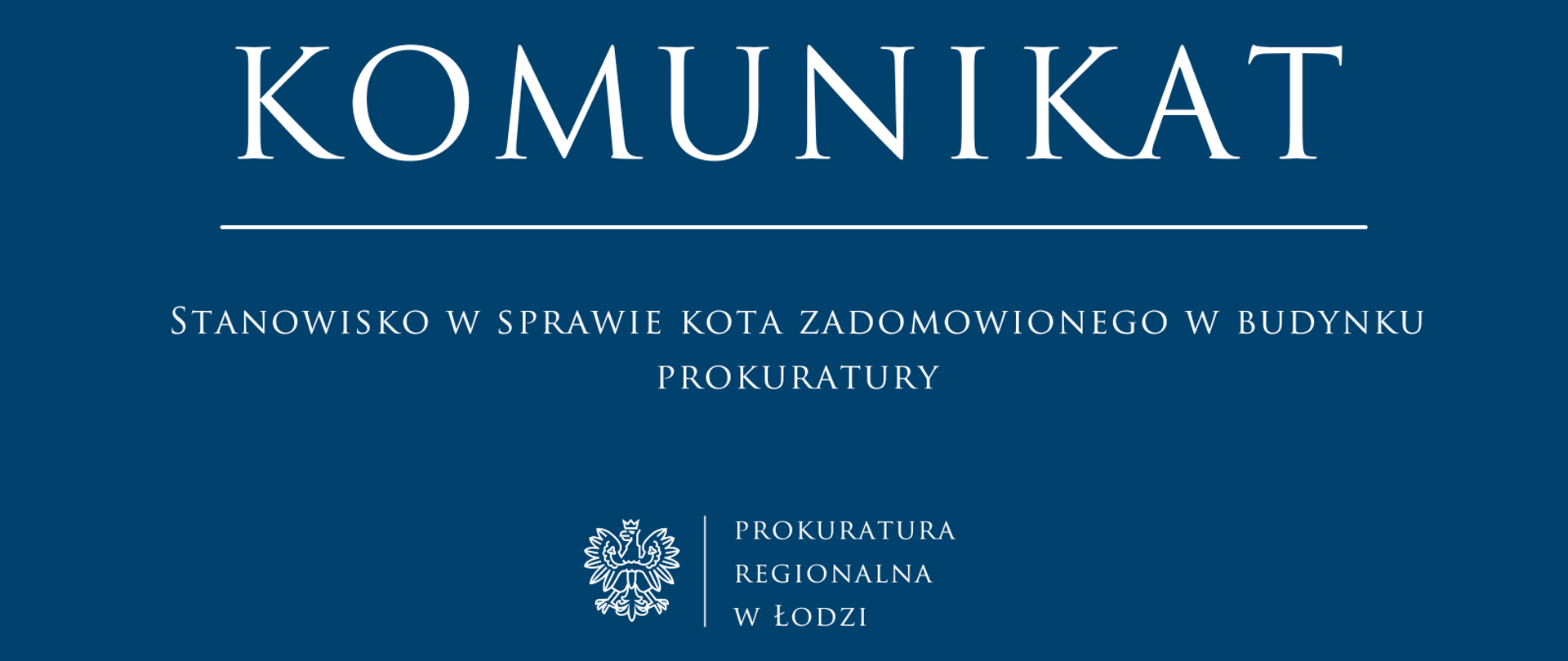 Komunikat Prokuratury Regionalnej w Łodzi 2025-10-17