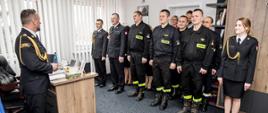 Ślubowanie strażaka w Komendzie Powiatowej PSP w Hajnówce