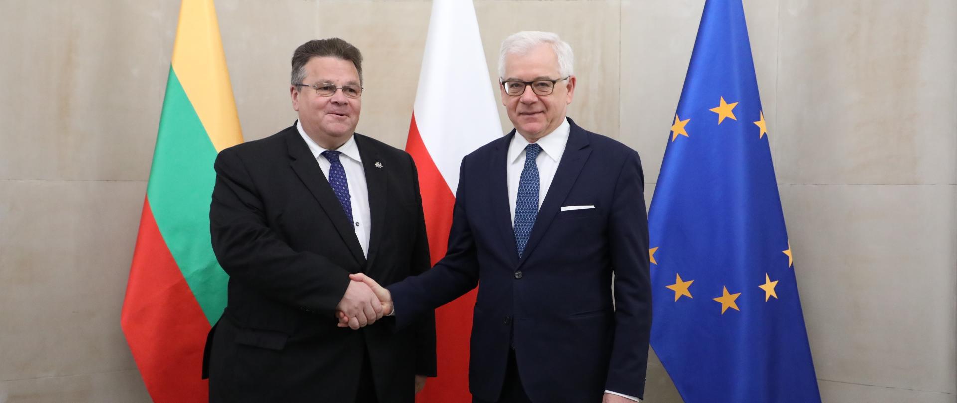 Lithuania’s foreign minister visits Poland