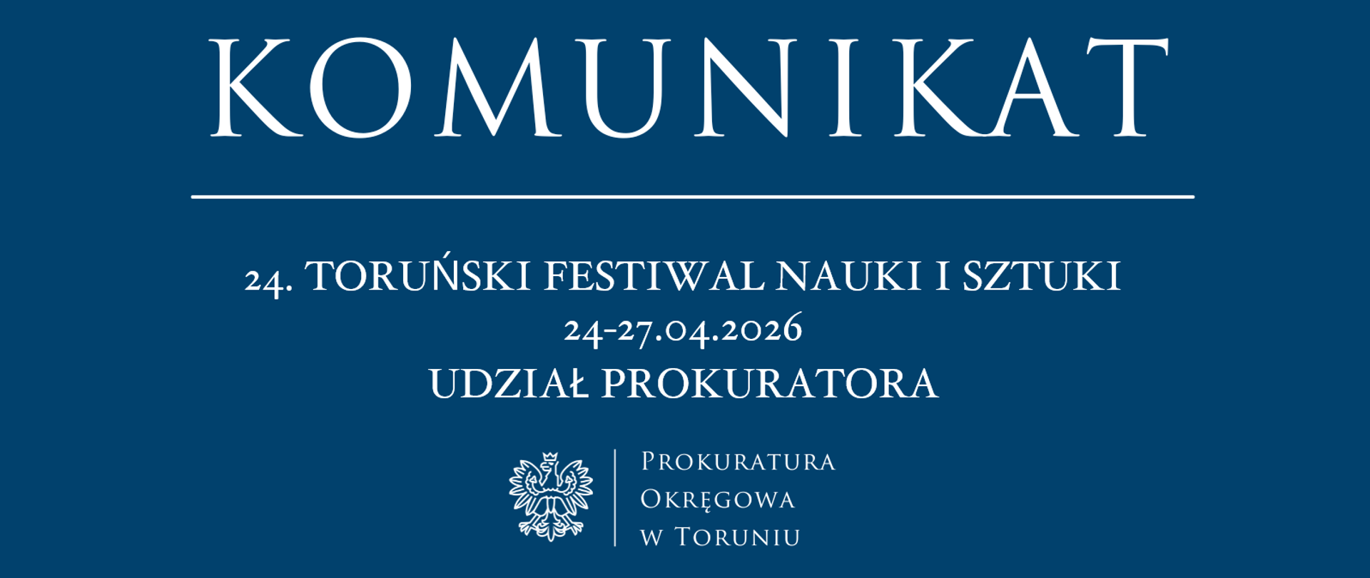 Festiwal udział prokuratora