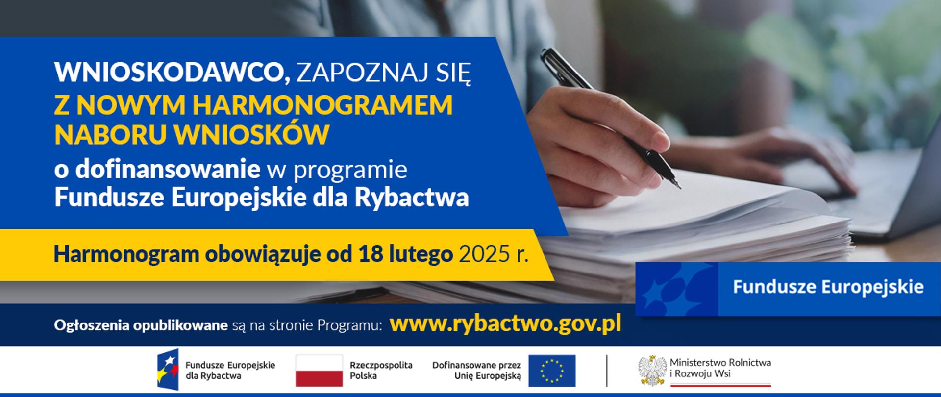 FR - Nowy harmonogram naboru wniosków 