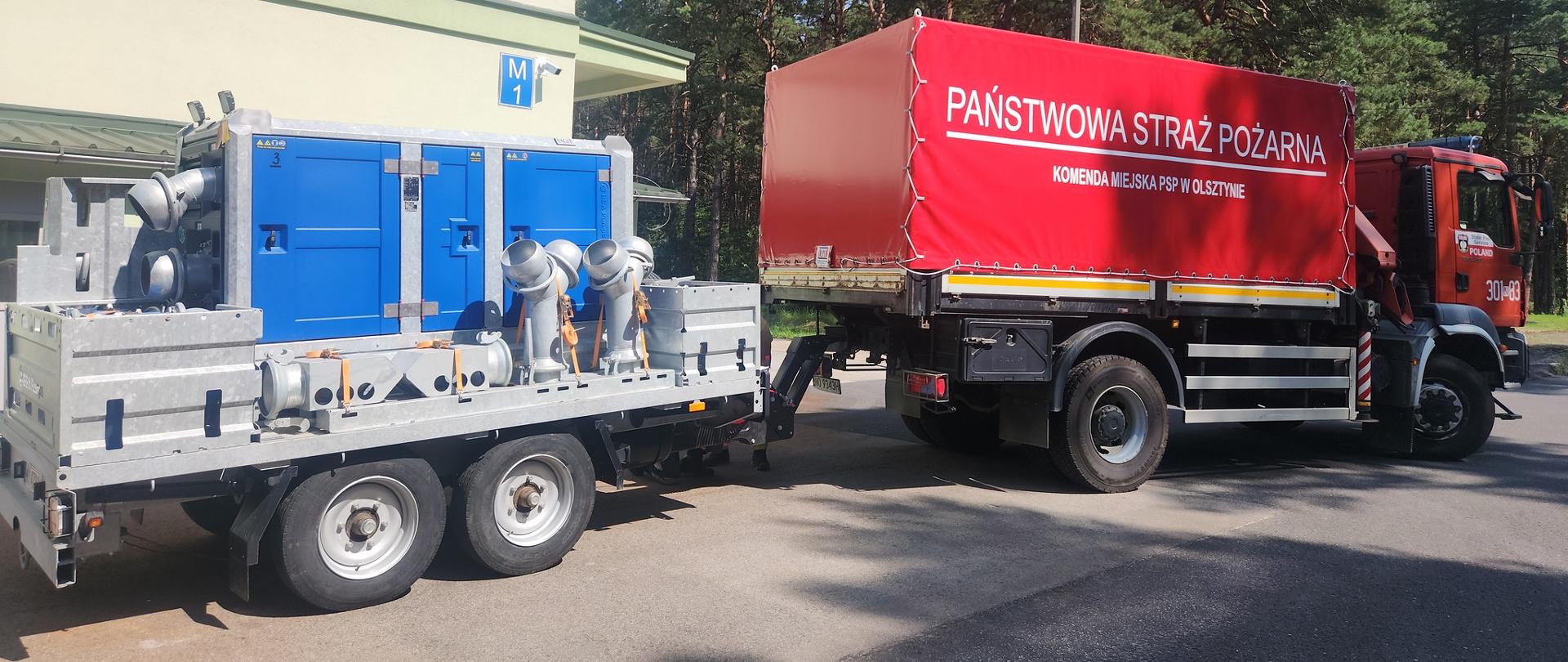 RARS udostępniła agregat pompowy na wsparcie działań przeciwpowodziowych w województwie warmińsko-mazurskim