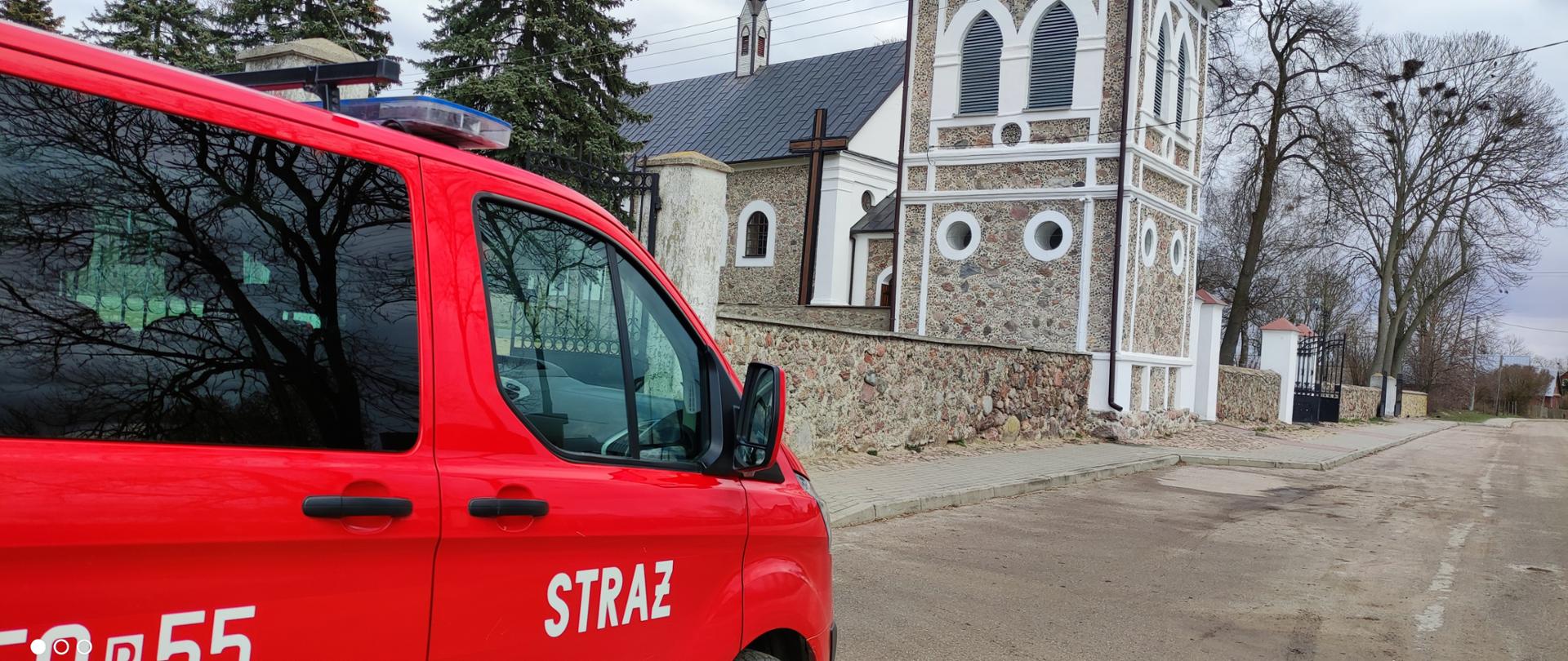 Dystrybucja płynów dezynfekcyjnych do parafii na terenie powiatu monieckiego